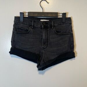 Pacsun black denim the shortie shorts women's size 29‎